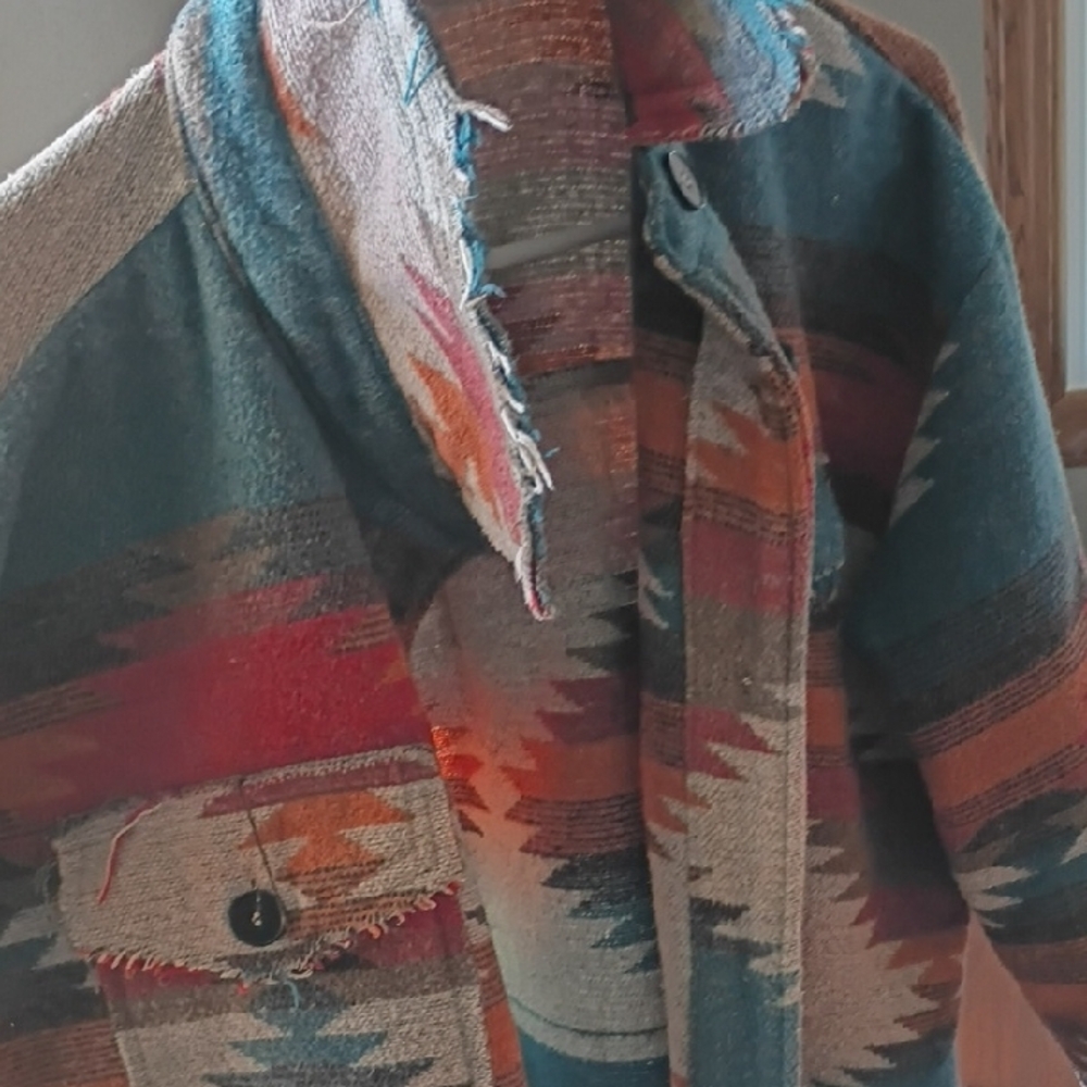 Colorful Southwestern Pattern Jacket - Picture 2 of 4
